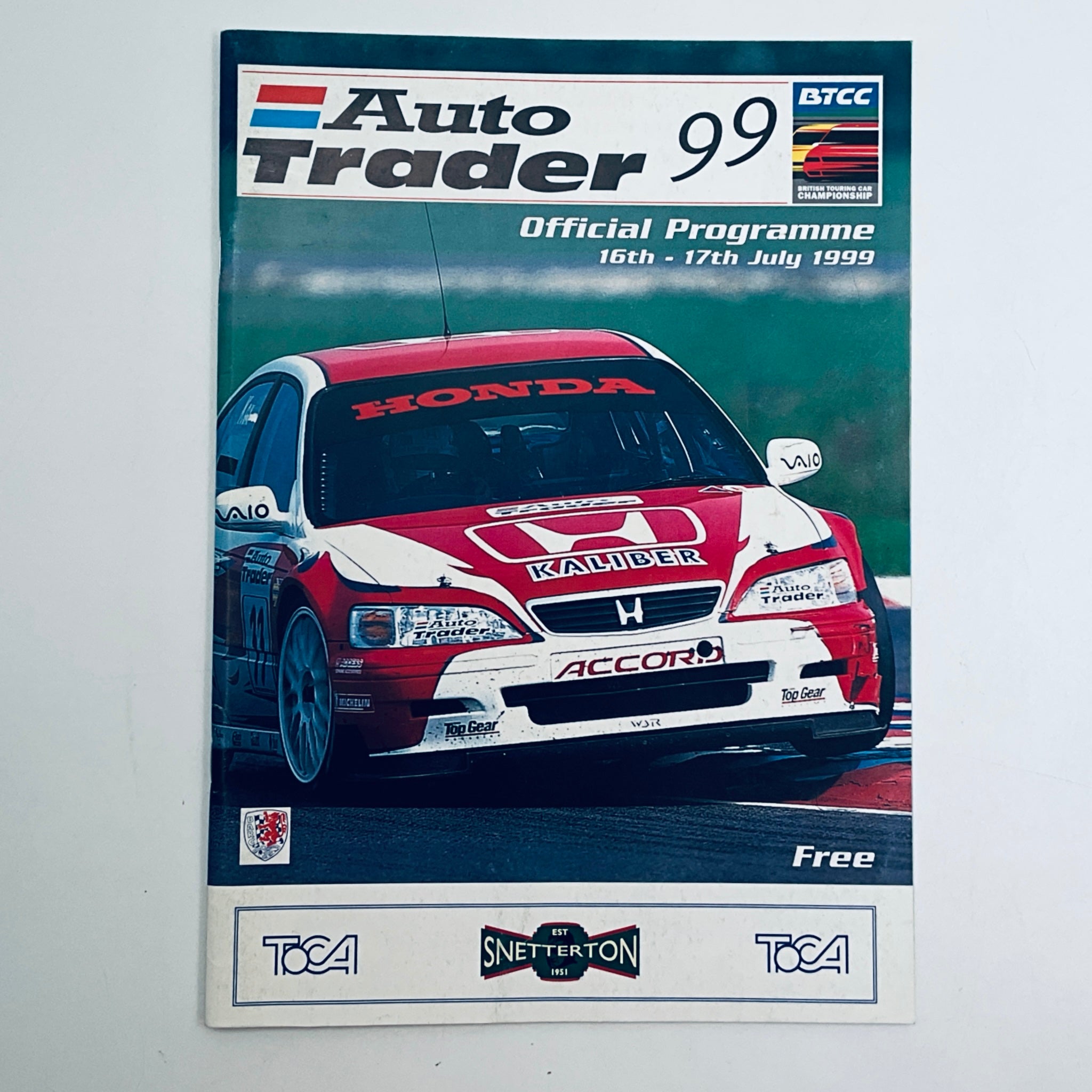 Official Programme TOCA BTCC Snetterton 1999 - Pit-Lane Motorsport
