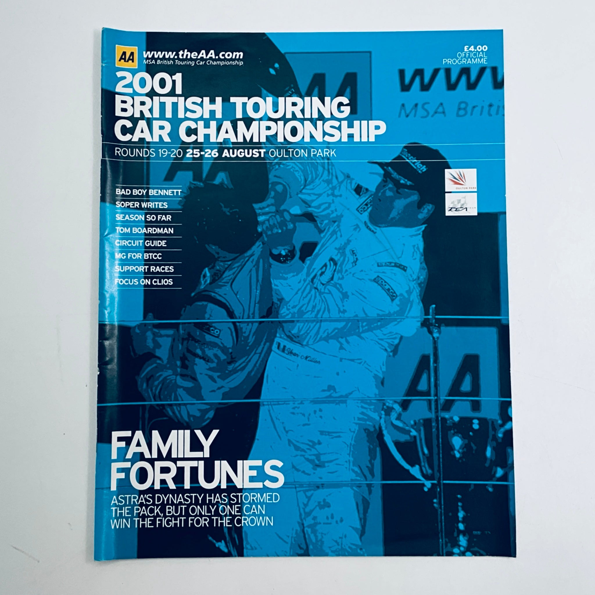 Official Programme AA BTCC Oulton Park 2001 - Pit-Lane Motorsport