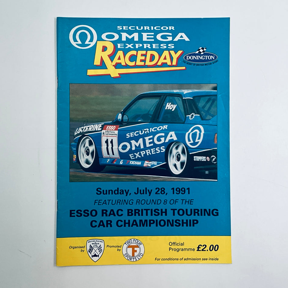 Official Programme  Esso BTCC Donnington Park 1991 - Pit-Lane Motorsport