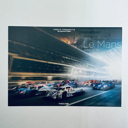 Oreca Motorsport 2017 WEC Season Circuit Event Card Le Mans - Pit-Lane Motorsport
