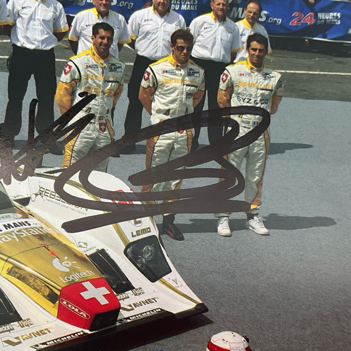 Rebellion Racing 24 Hours Du Mans 2010 Car #12 Promo Card Signed By Nicolas Post &amp; Neel Jarni - Pit-Lane Motorsport