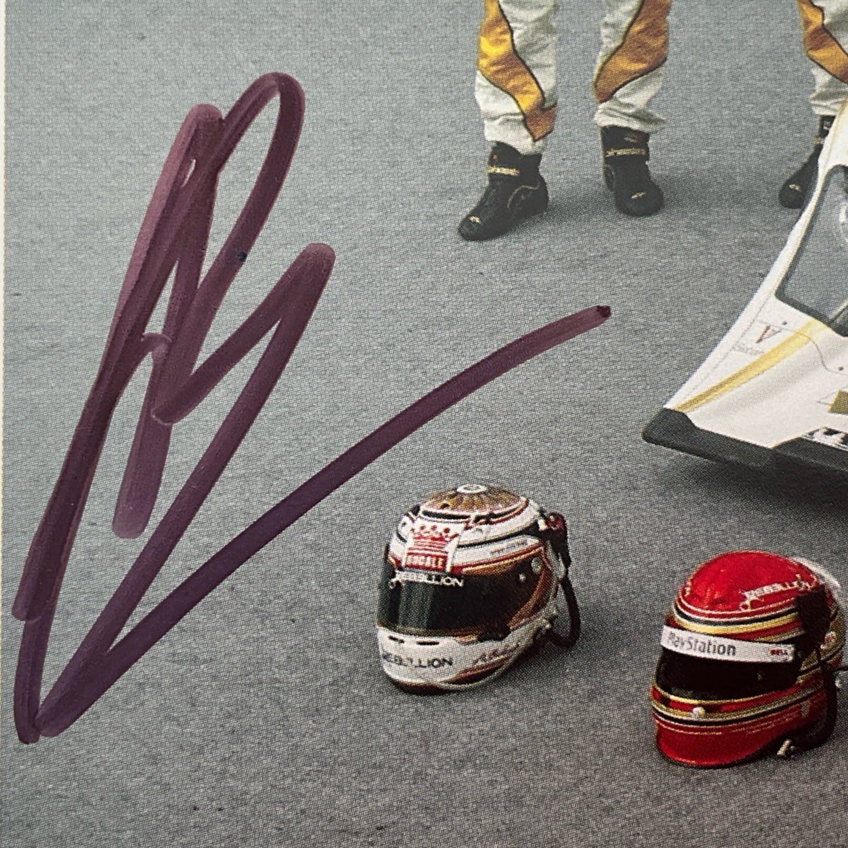 Rebellion Racing 24 Hours Du Mans 2010 Car #13 Promo Card Signed By JCB &Guy Smith - Pit-Lane Motorsport