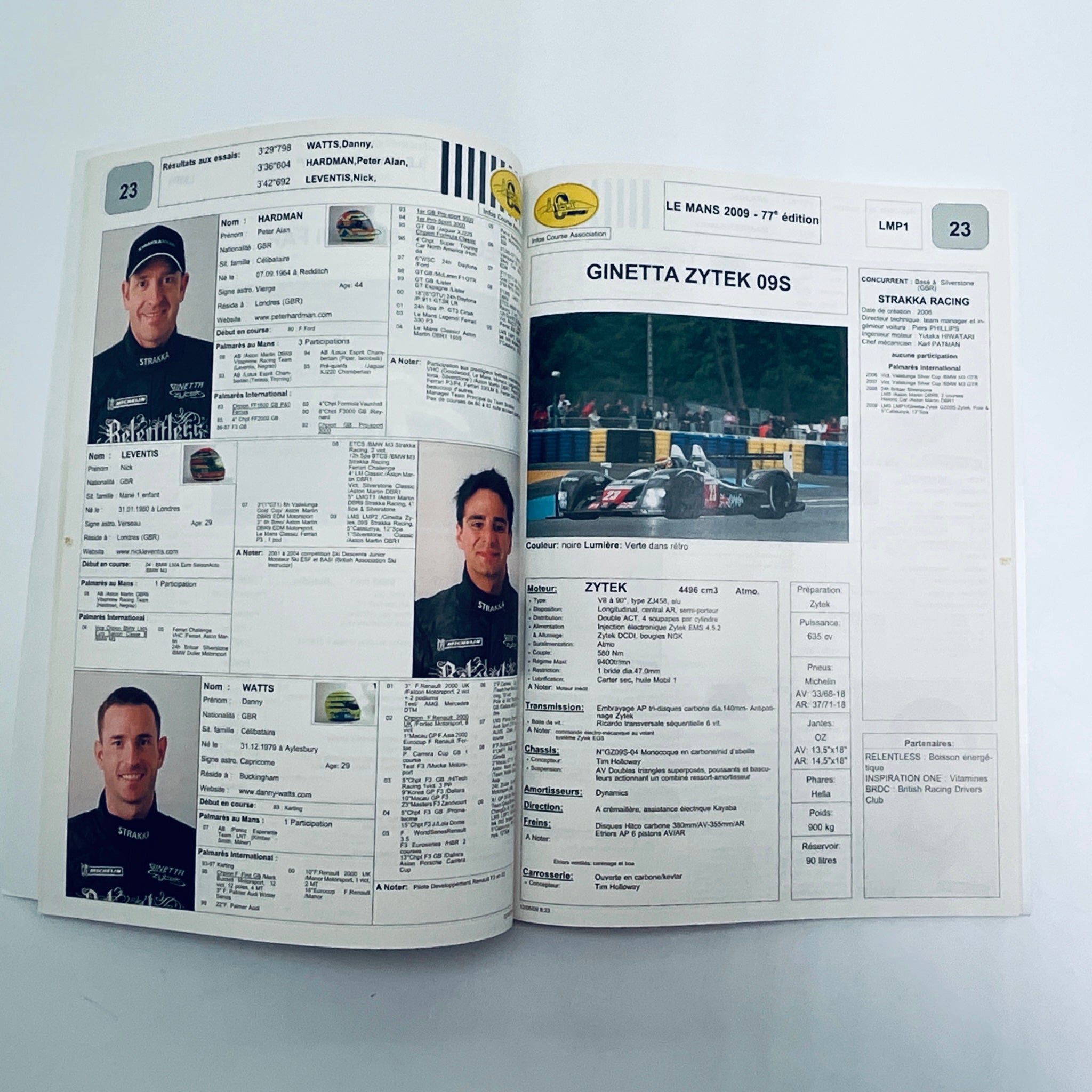 Official ACO Entry List Le Mans 24 Hour Race 2009 - Pit-Lane Motorsport