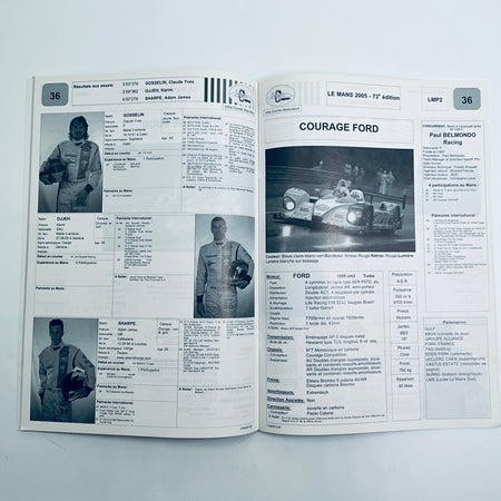 Official ACO Entry List Le Mans 24 Hour Race 2005 - Pit-Lane Motorsport