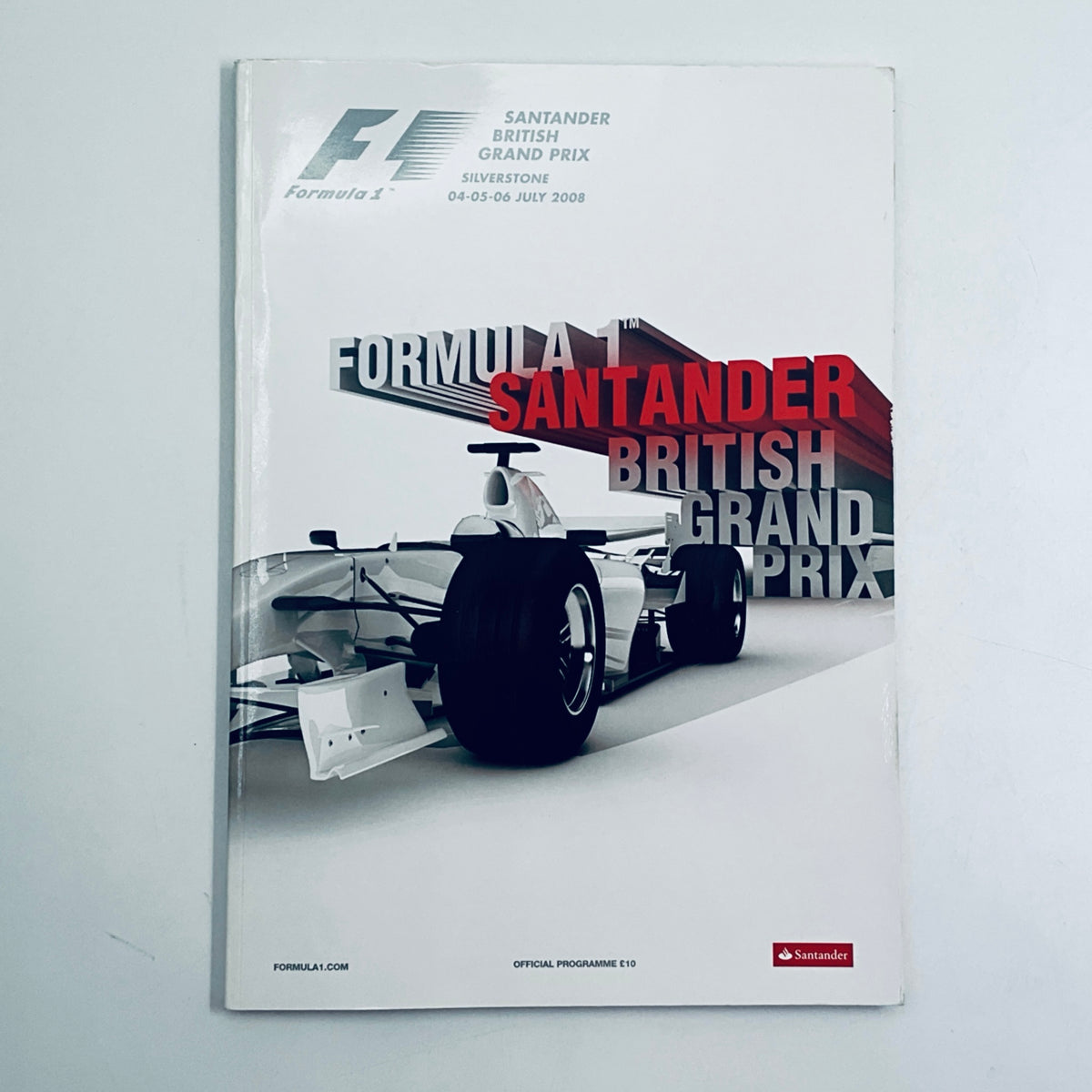 Official Silverstone FIA F1 British Grand Prix Programme -2008 - Pit-Lane Motorsport