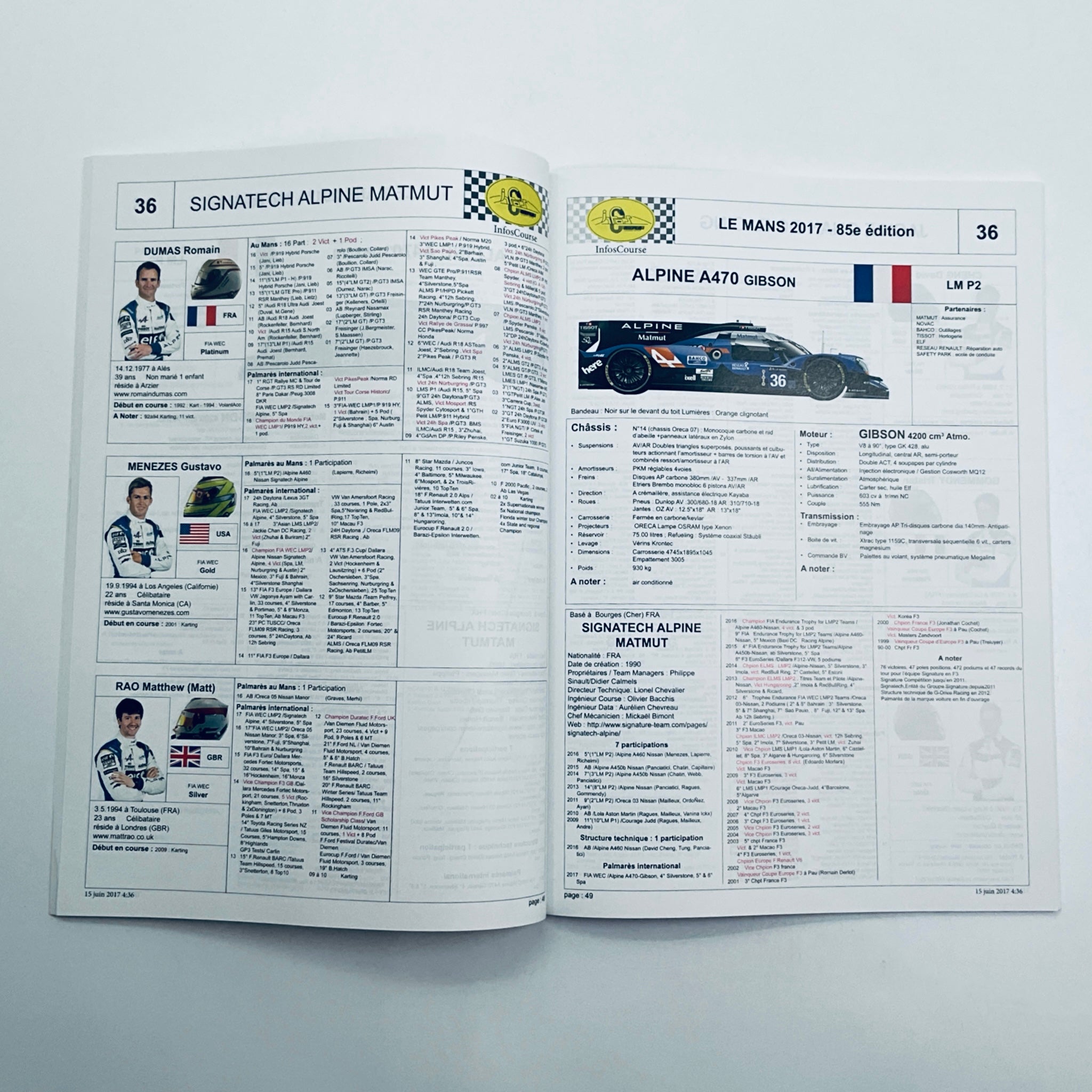 Official ACO Entry List Le Mans 24 Hour Race 2017 - Pit-Lane Motorsport