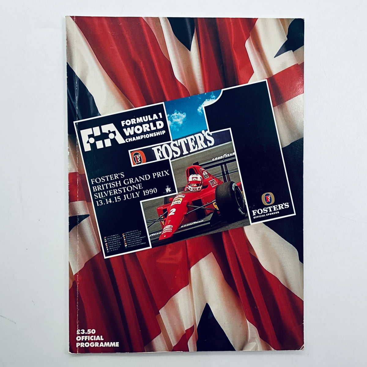 Official Silverstone FIA F1 British Grand Prix Programme -1990 - Pit-Lane Motorsport