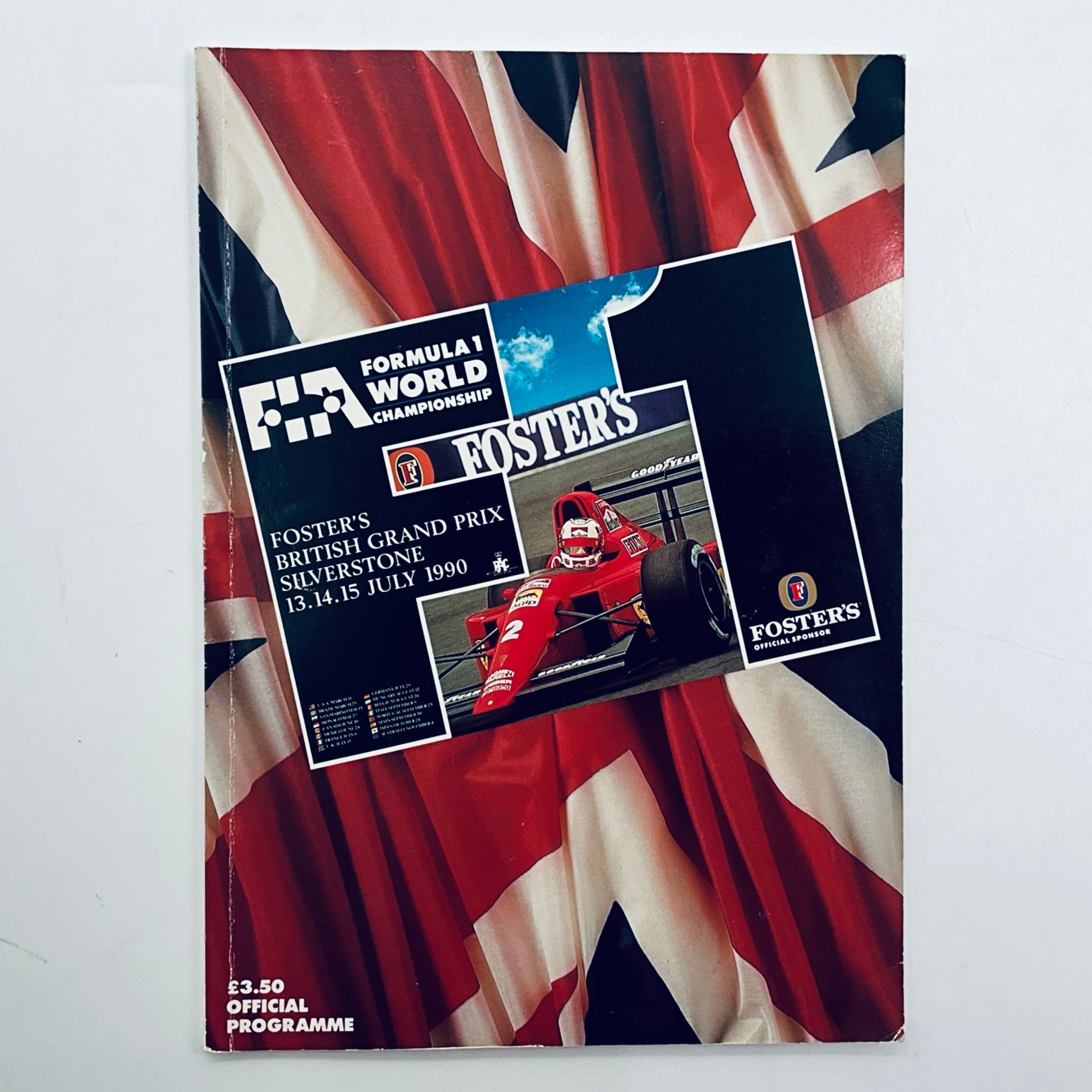 Official Silverstone FIA F1 British Grand Prix Programme -1990 - Pit-Lane Motorsport