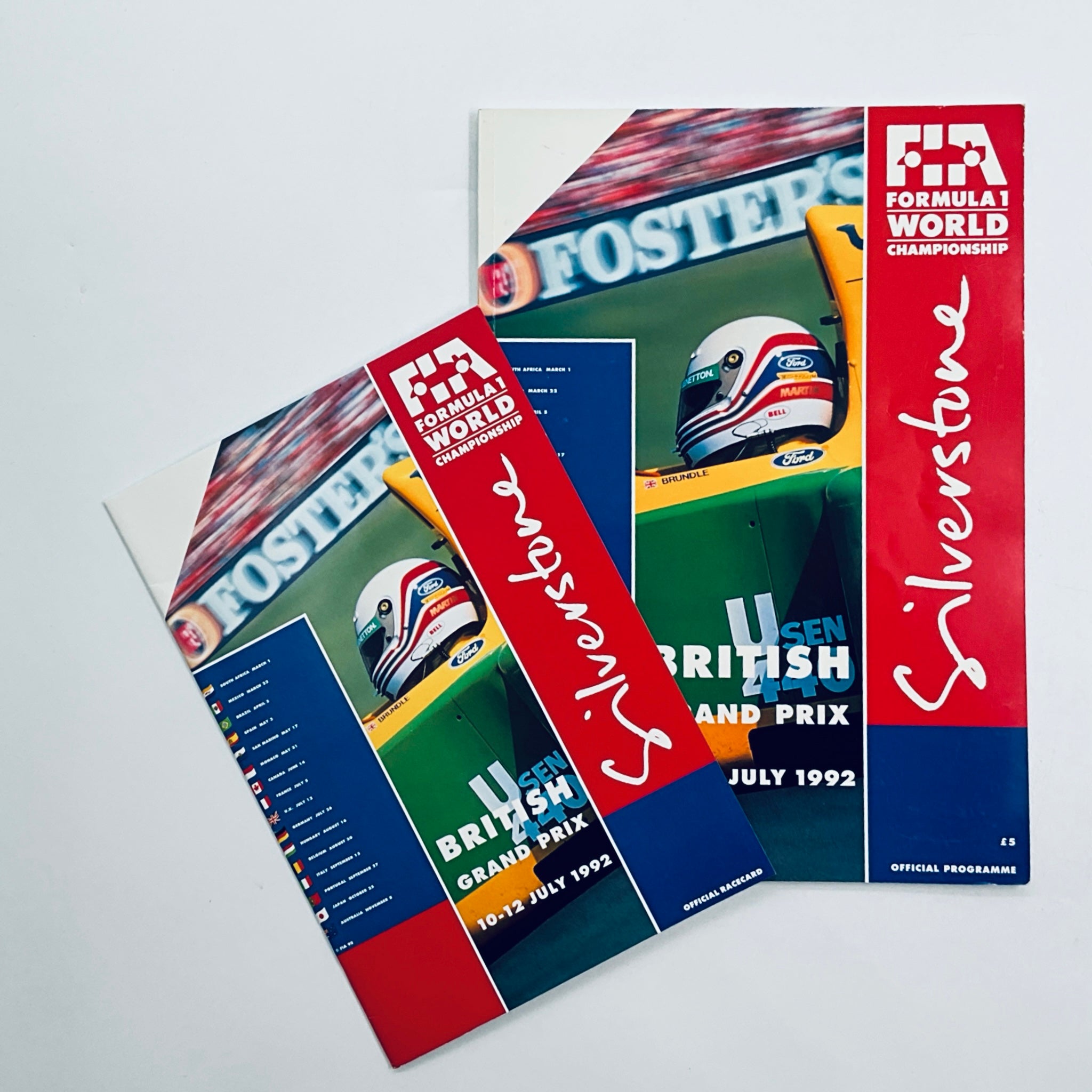 Official Silverstone FIA F1 British Grand Prix Programme -1992 - Pit-Lane Motorsport