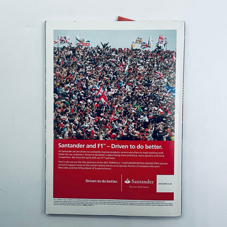 Official Silverstone FIA F1 British Grand Prix Programme -2011 - Pit-Lane Motorsport