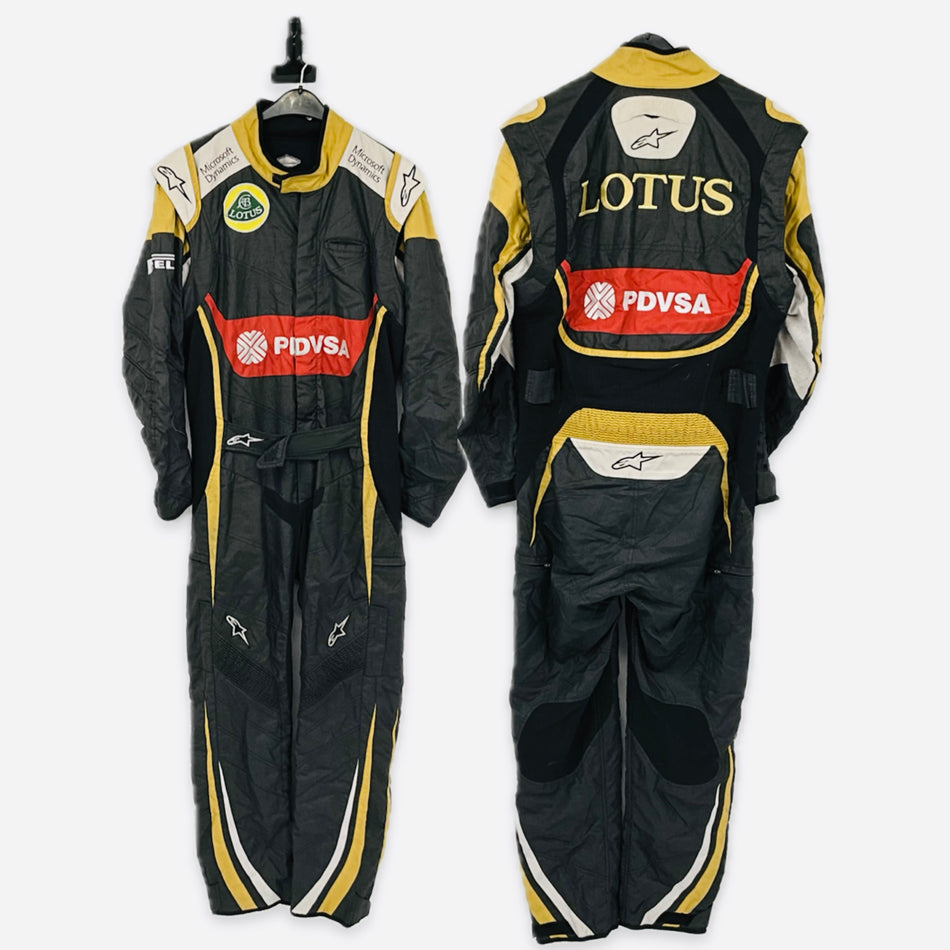 2015 Lotus PDWSA Formula One Team Alpinestars Pit Crew Used&nbsp; Suit &nbsp;