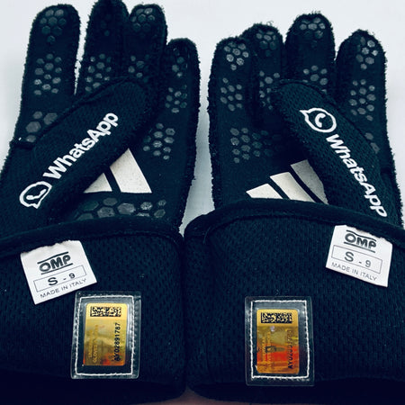 2025 Mercedes AMG Petronas F1 Team Frederik Vesti Used Race Gloves-OMP - Pit-Lane Motorsport