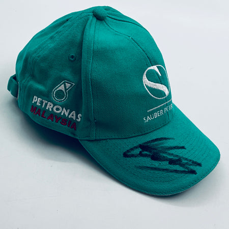 Jonny Herbert Hand Signed Official SauberPetronas F1 Team Cap - Pit-Lane Motorsport