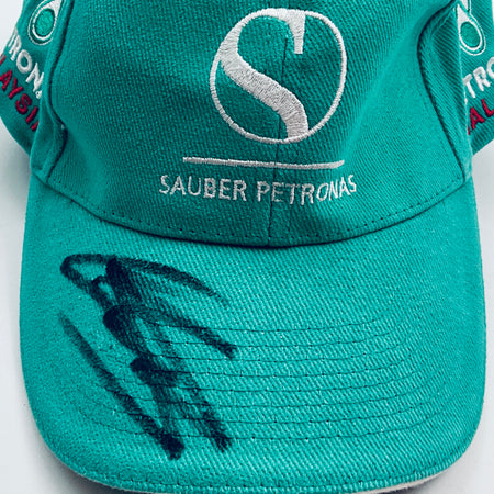 Jonny Herbert Hand Signed Official SauberPetronas F1 Team Cap - Pit-Lane Motorsport