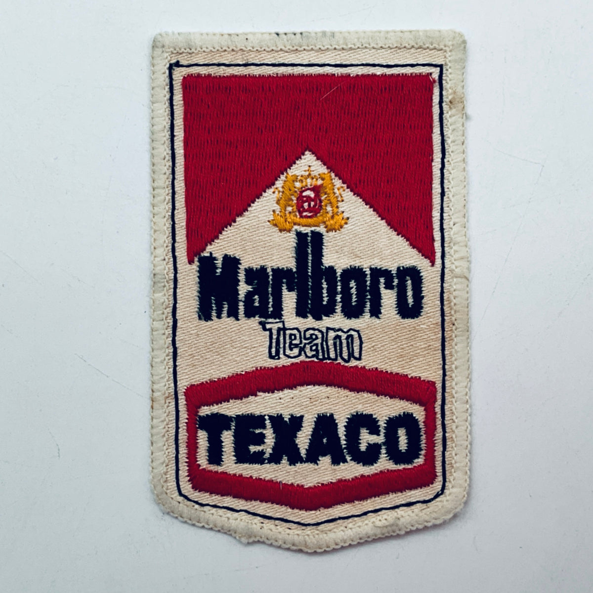 Origional 1970's McLaren Marlboro Team Texaco F1 Team Embraided Team Patch - Pit-Lane Motorsport