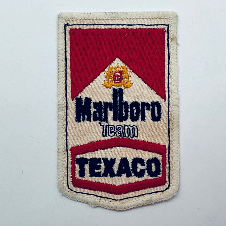 Origional 1970's McLaren Marlboro Team Texaco F1 Team Embraided Team Patch - Pit-Lane Motorsport