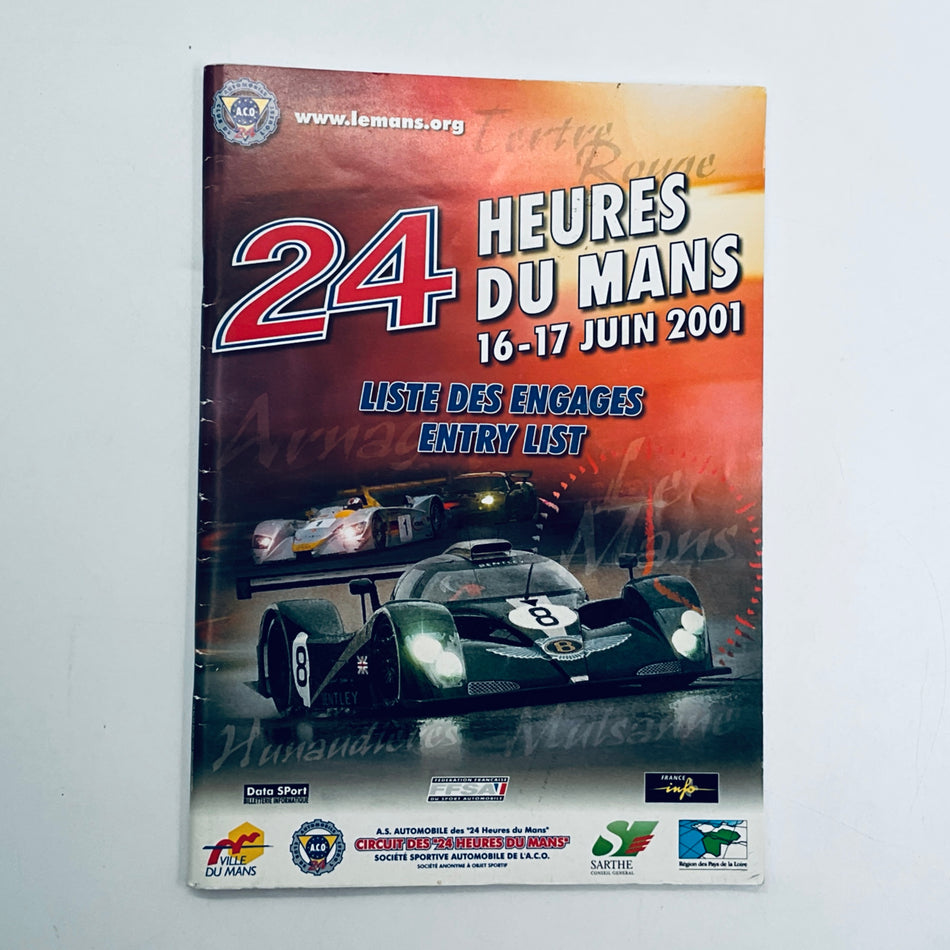 Official ACO Entry List Le Mans 24 Hour Race 2001 - Pit-Lane Motorsport
