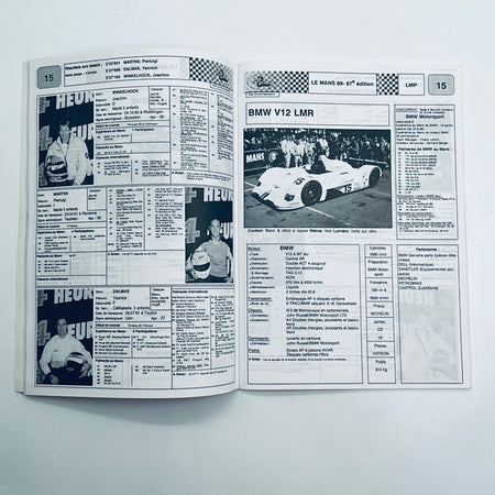 Official ACO Entry List Le Mans 24 Hour Race 1999 - Pit-Lane Motorsport
