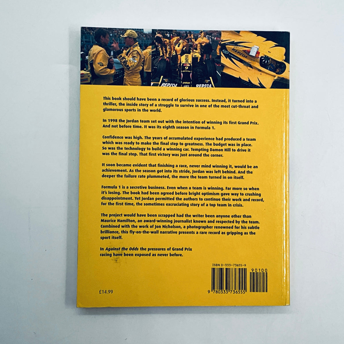 Against The Odds Jordans Drive To Win Book - Pit-Lane Motorsport
