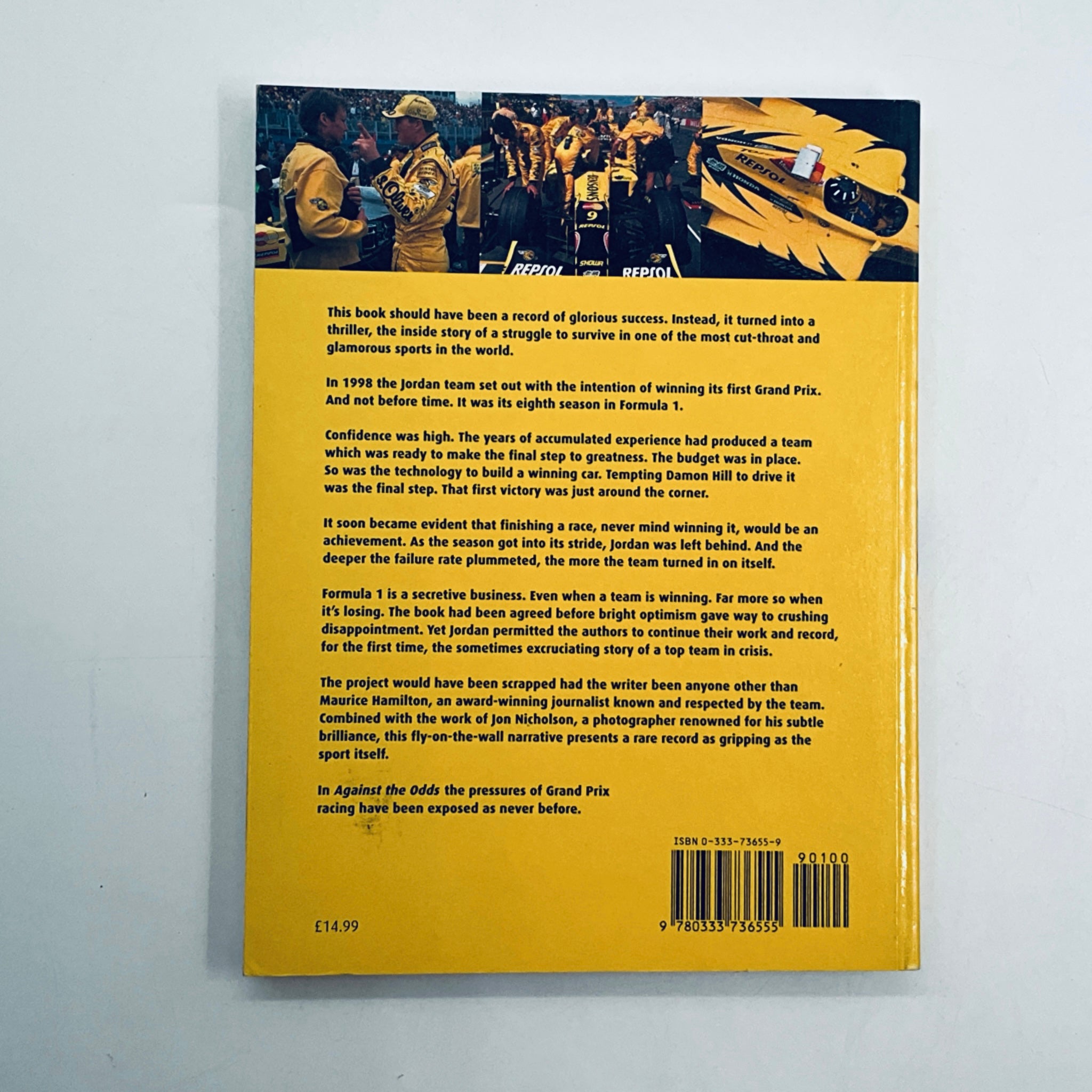 Against The Odds Jordans Drive To Win Book - Pit-Lane Motorsport