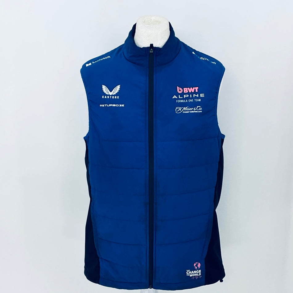 2025 BWT Alpine F1 Team Gillet Body Warmer Team Issued - Pit-Lane Motorsport