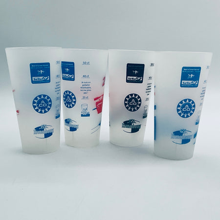 Set Of 4 50CL Plastic Kroonenberg Beer Eco Cups Le Mans 24 Hour Race 2010 - Pit-Lane Motorsport
