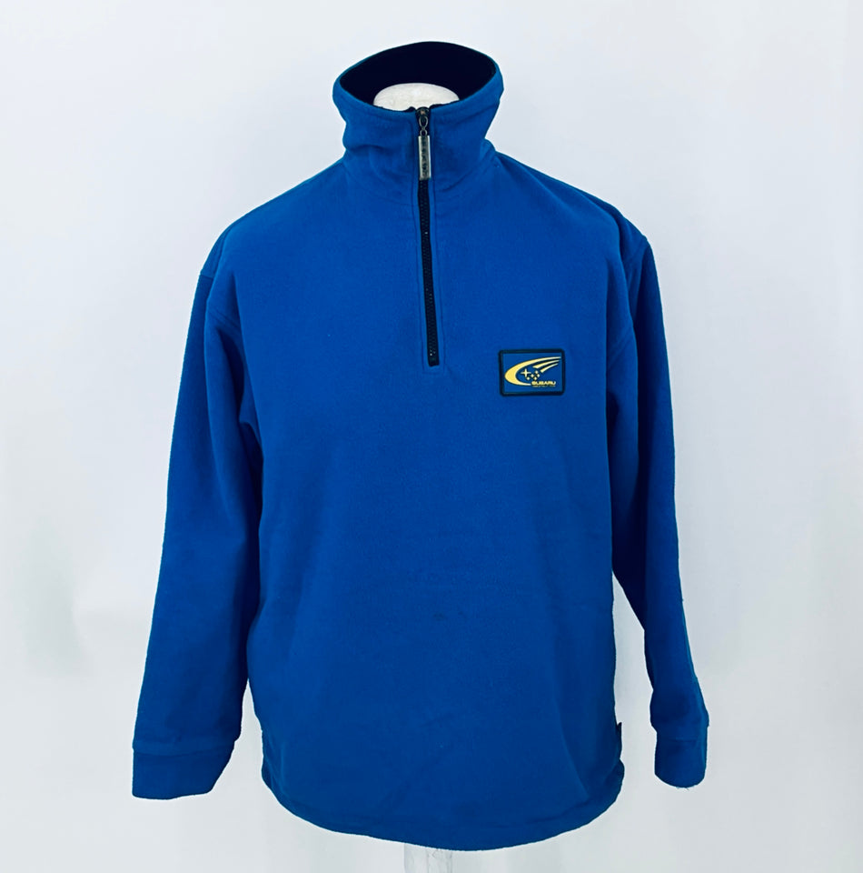 Subaru 555 World Rally Championship Team 1/4 Zip Windproof Sweatshirt—Team Issued - Pit-Lane Motorsport