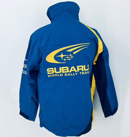 Subaru 555 World Rally Championship Team Pit Crew Rain Coat-Team Issue - Pit-Lane Motorsport