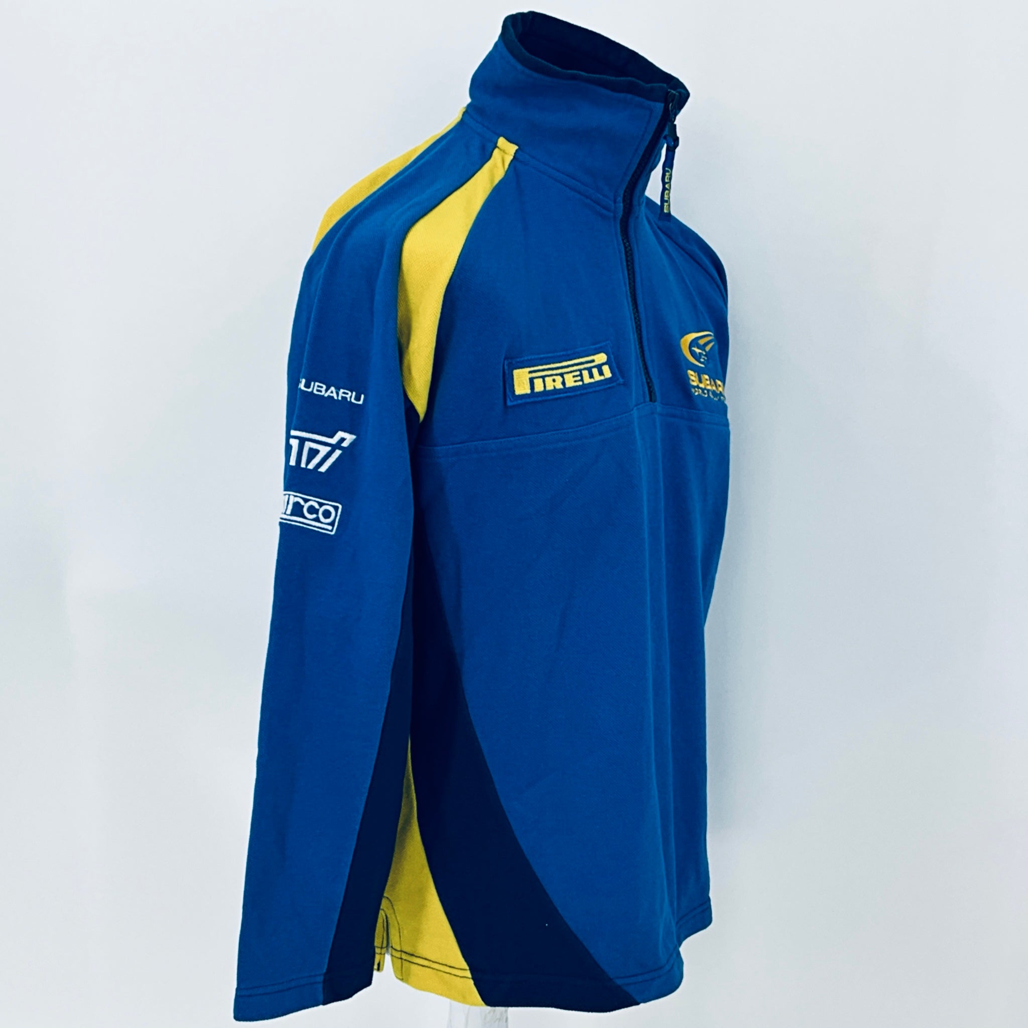 Subaru 555 World Rally Championship Team 1/4 Zip Sweatshirt—Team Issued - Pit-Lane Motorsport