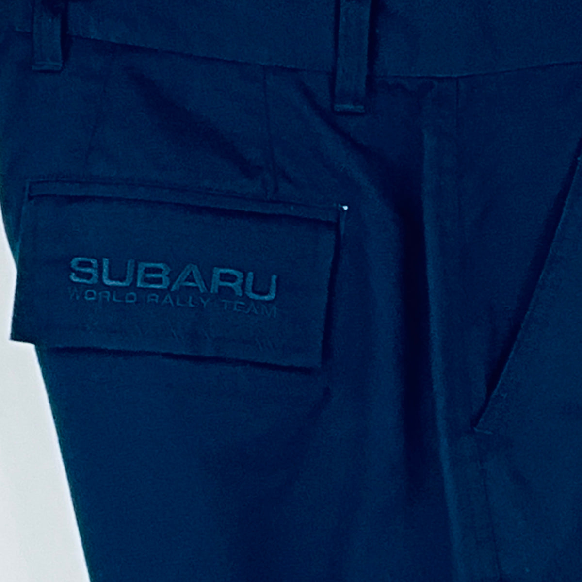sSubaru 555 World Rally Championship Team Cargo Trousers—Team Issued-Navy - Pit-Lane Motorsport