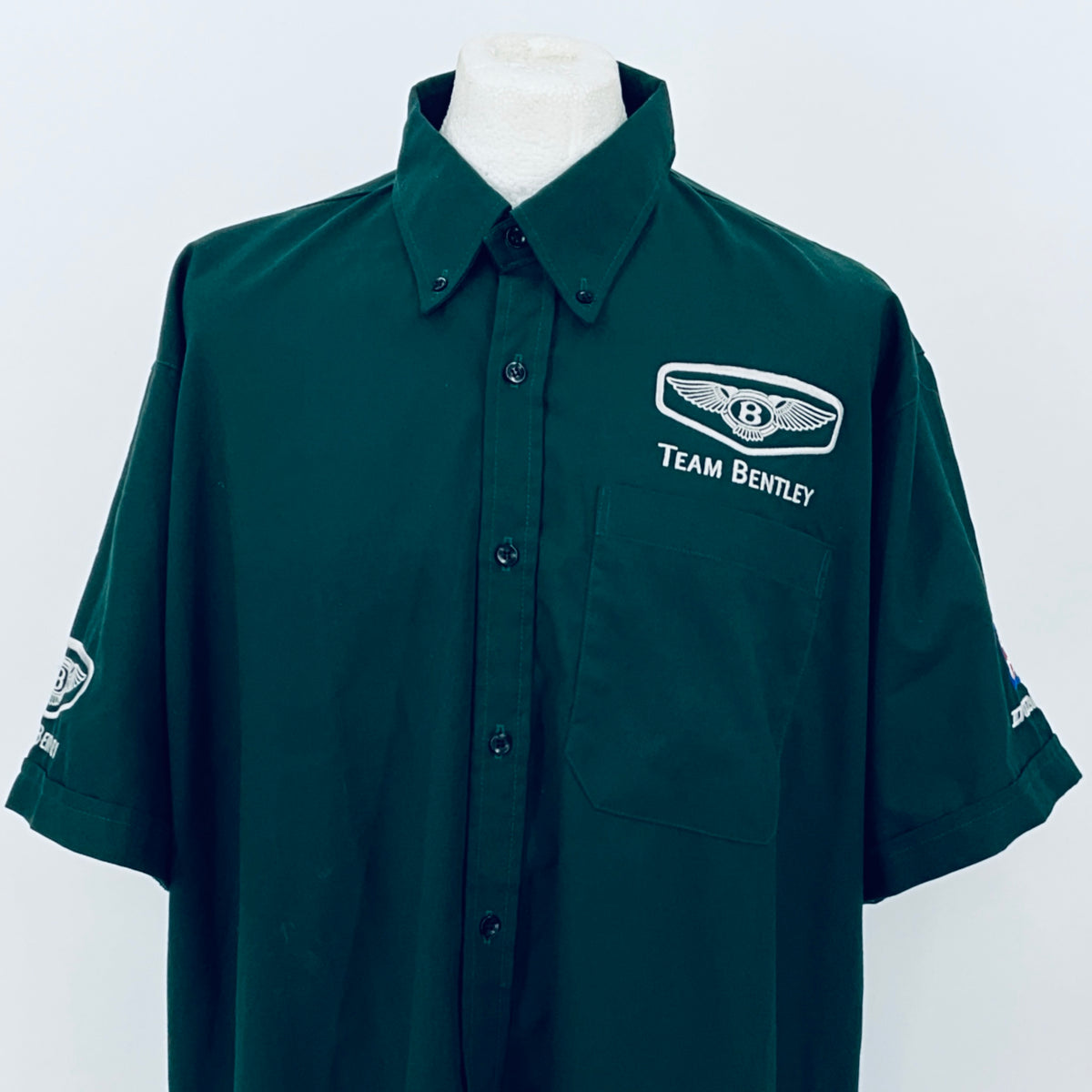Team Bentley Speed 6 2003 Le Mans Winning Team Issued Polo Shirt -Gulf - Pit-Lane Motorsport