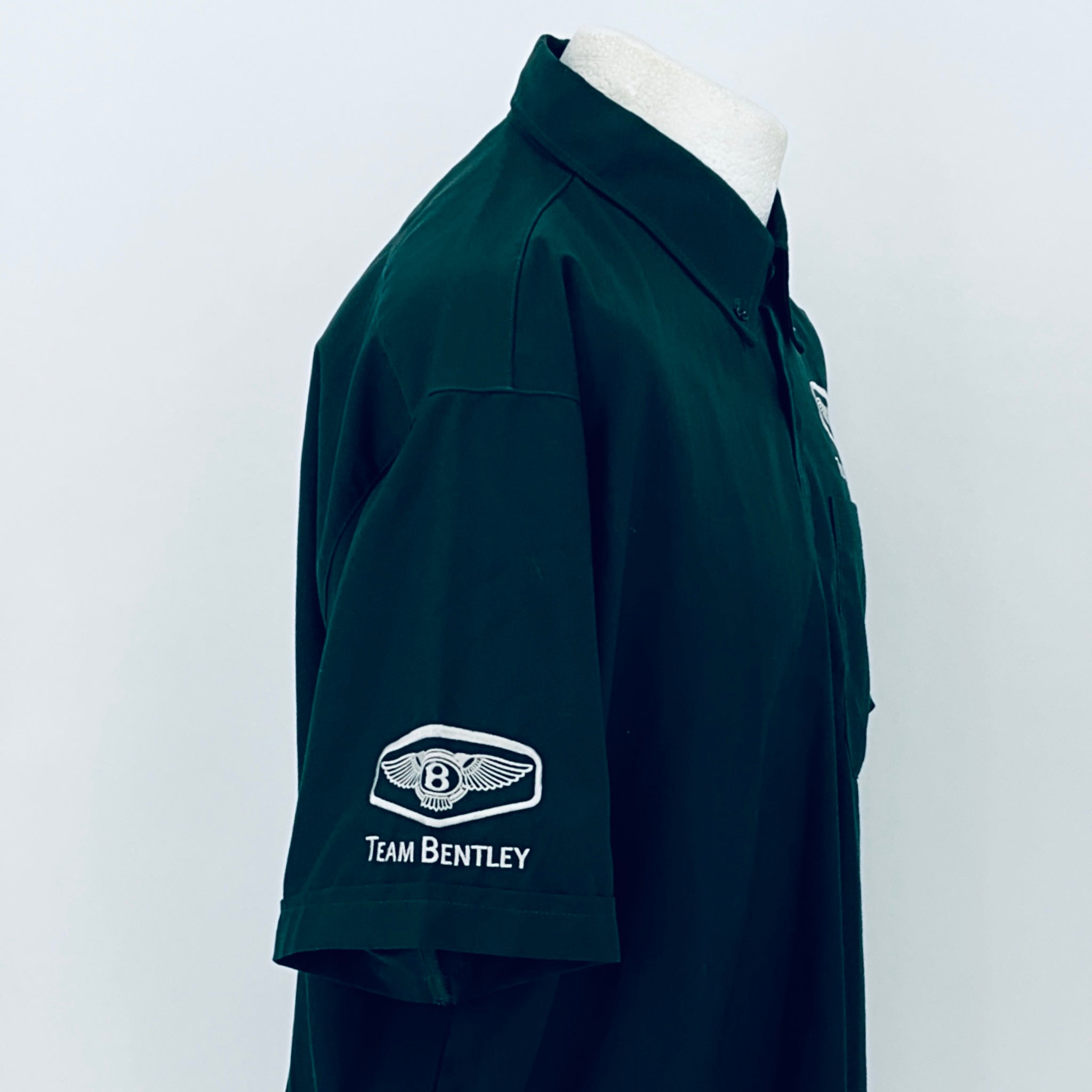 Team Bentley Speed 6 2003 Le Mans Winning Team Issued Polo Shirt -Gulf - Pit-Lane Motorsport