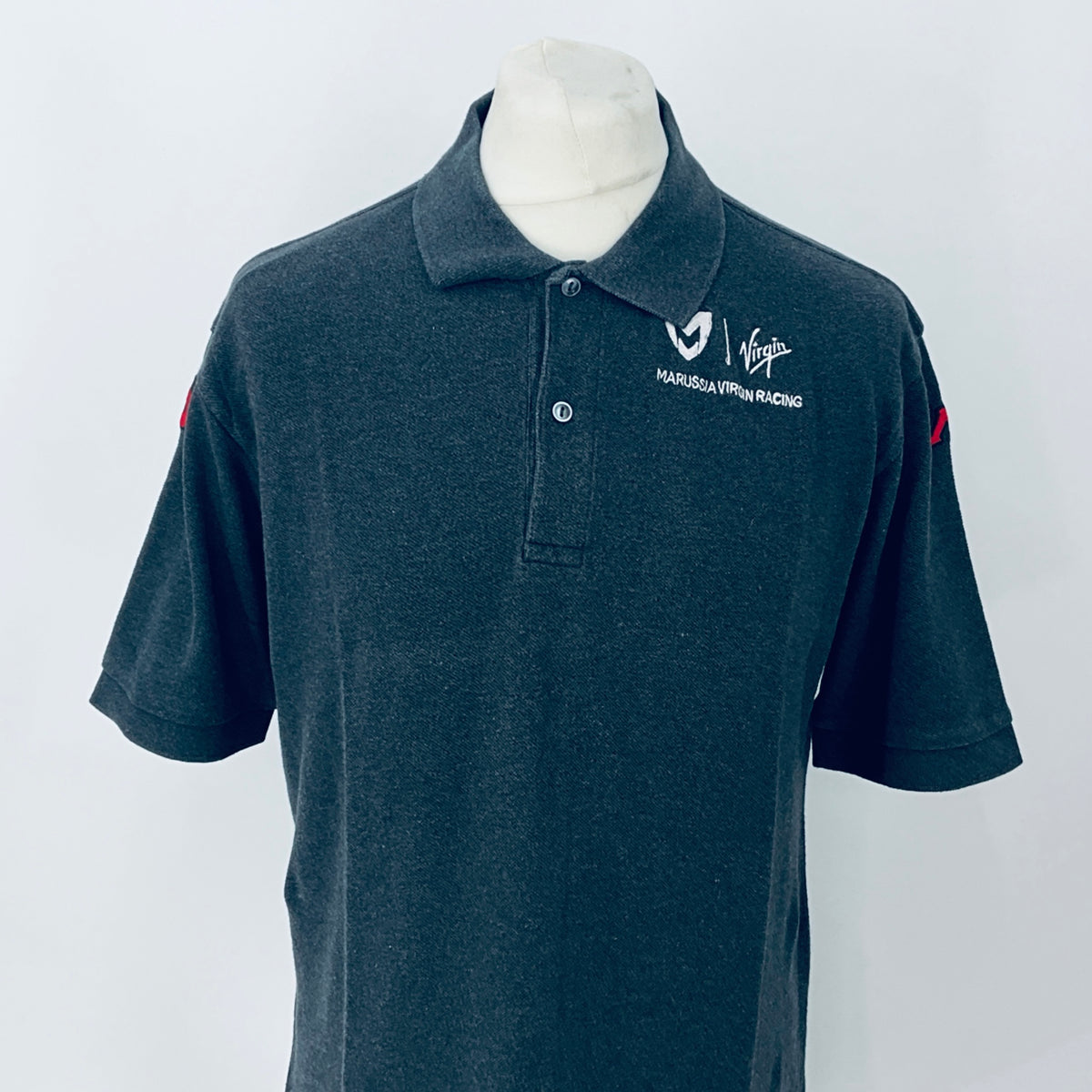 2011 Virgin-Marussia Racing F1 Team Kappa Team Issued Polo Shirt-Grey - Pit-Lane Motorsport