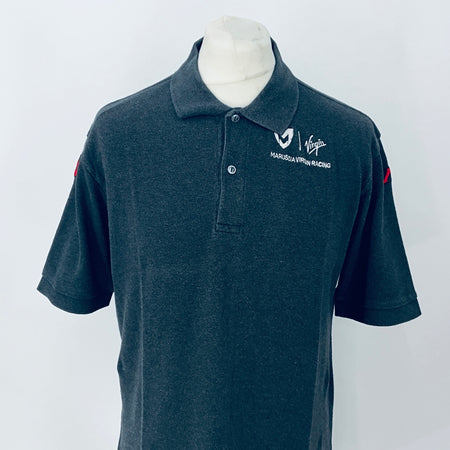 2011 Virgin-Marussia Racing F1 Team Kappa Team Issued Polo Shirt-Grey - Pit-Lane Motorsport