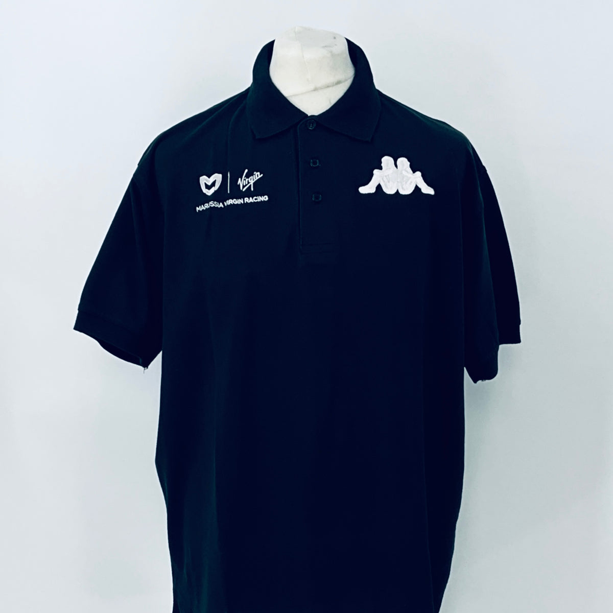 2011 Virgin-Marussia Racing F1 Team Kappa Team Issued Polo Shirt-Black - Pit-Lane Motorsport