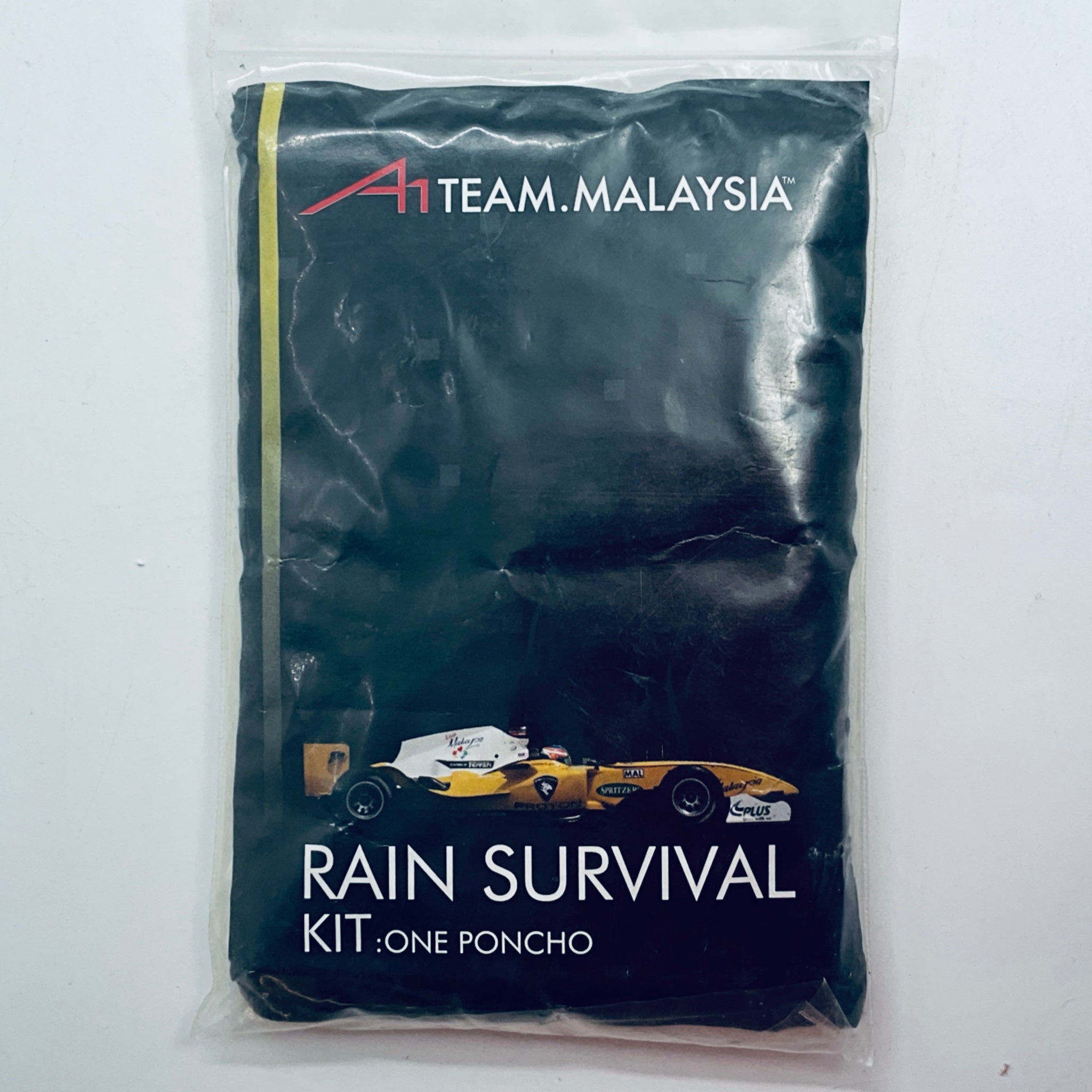 A1 GP Team Malaysia Official Merchandise Rain Survival Poncho Kit-Yellow - Pit-Lane Motorsport