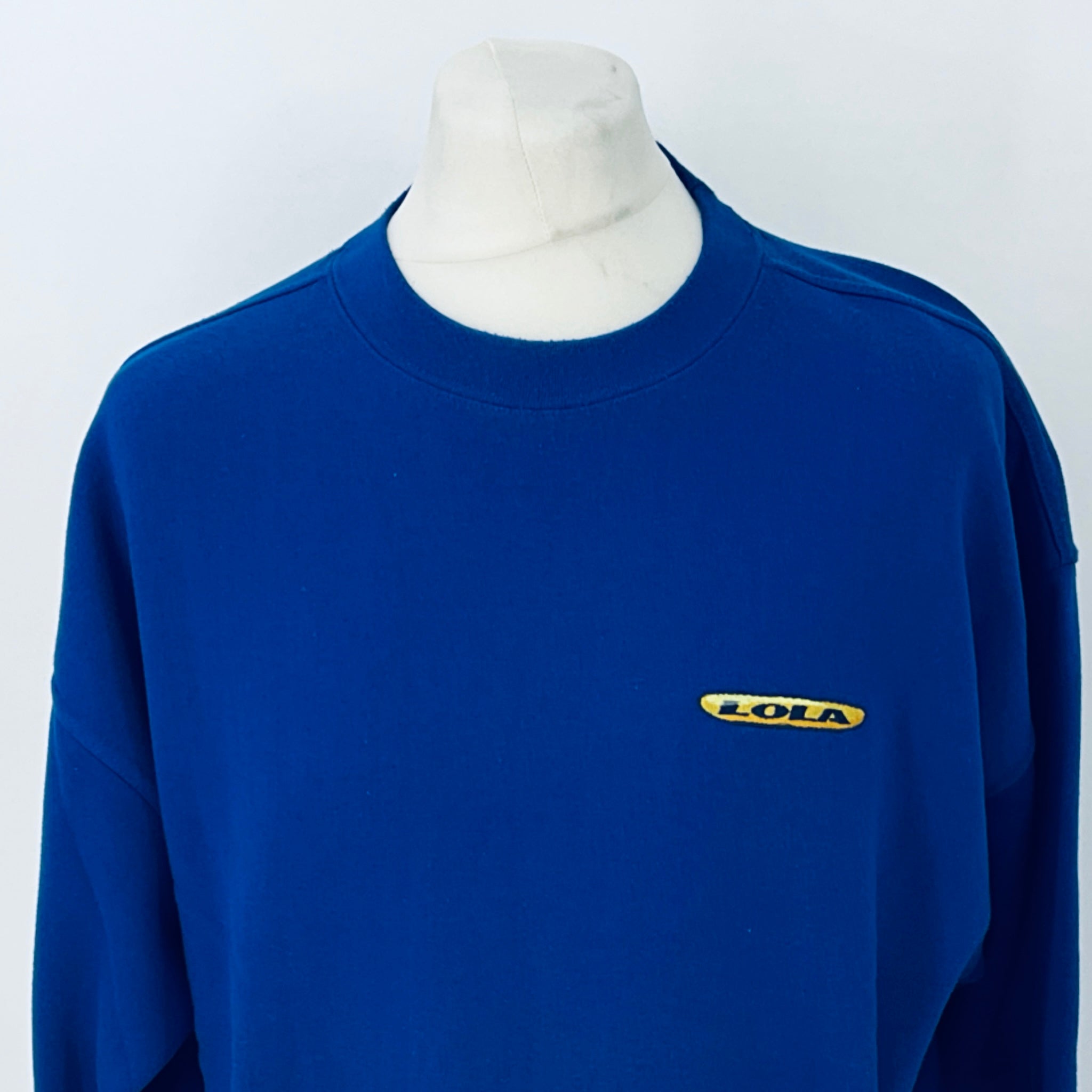 Lola Motorsport Team Issue Race Day Pit-Crew Sweatshirt-Blue - Pit-Lane Motorsport