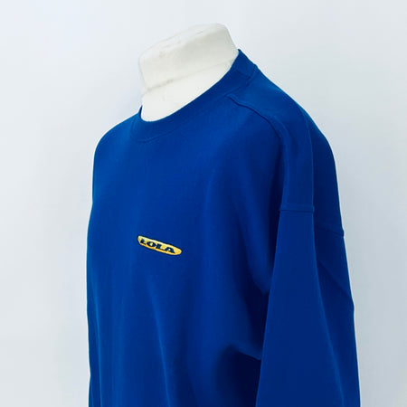 Lola Motorsport Team Issue Race Day Pit-Crew Sweatshirt-Blue - Pit-Lane Motorsport
