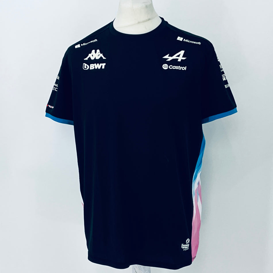 2024 BWT Alpine F1 Team Kappa Pit Crew Team Issue Race Day T-Shirt-Ex Mechanic (Copy) - Pit-Lane Motorsport