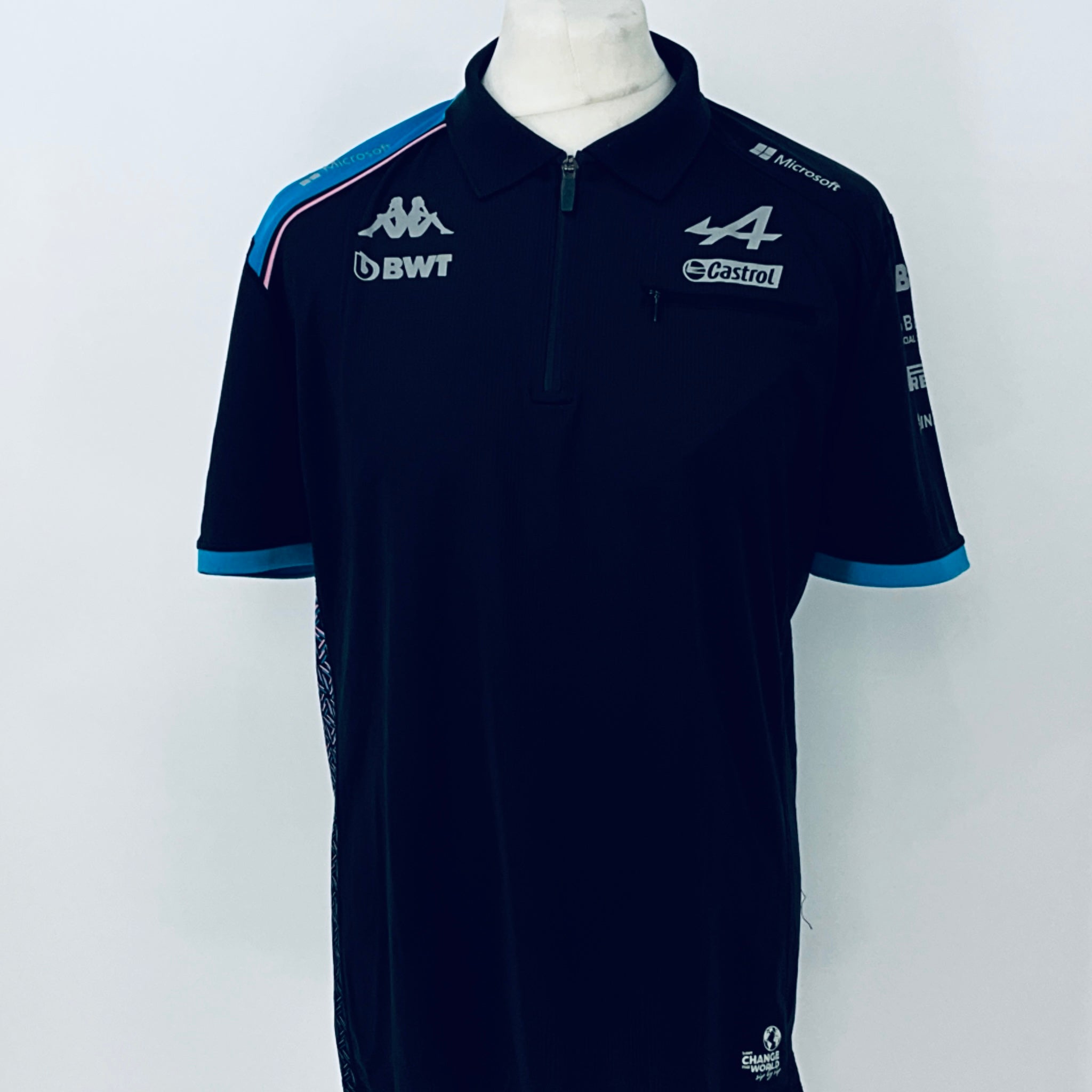 2023 BWT Alpine F1 Team Kappa Pit Crew Team Issue Race Day Polo Shirt-Ex Mechanic (Copy) - Pit-Lane Motorsport