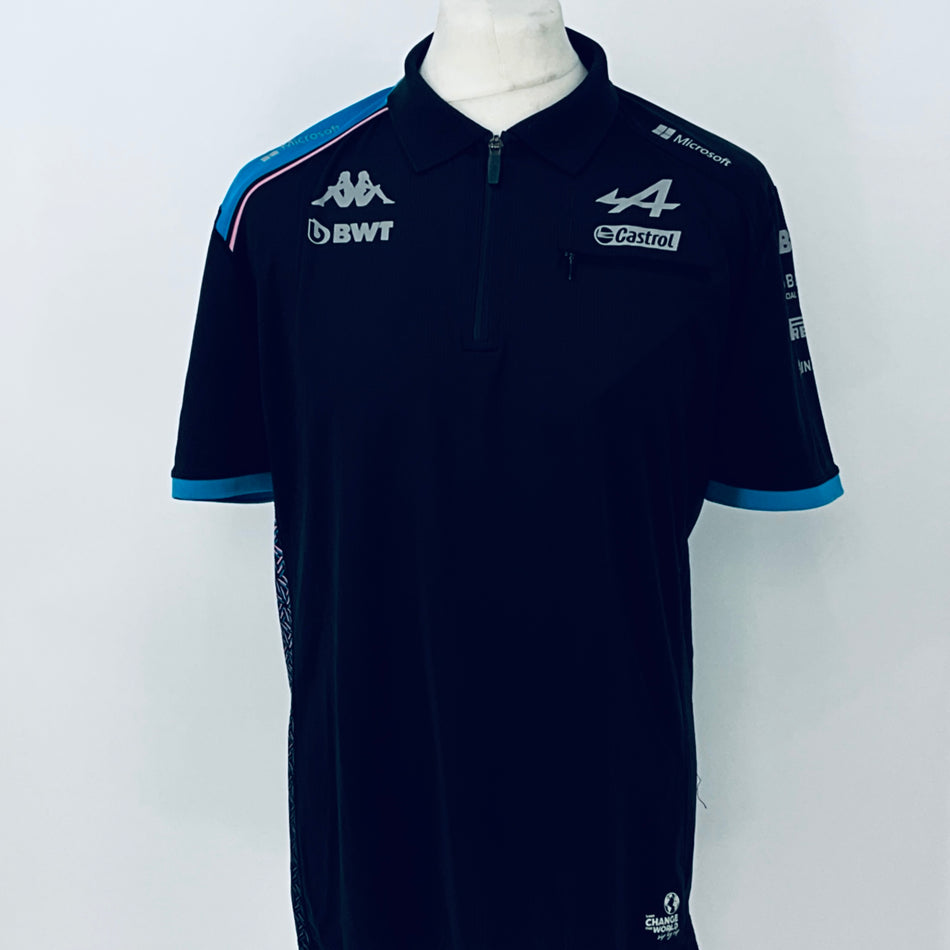 2023 BWT Alpine F1 Team Kappa Pit Crew Team Issue Race Day Polo Shirt-Ex Mechanic (Copy) - Pit-Lane Motorsport
