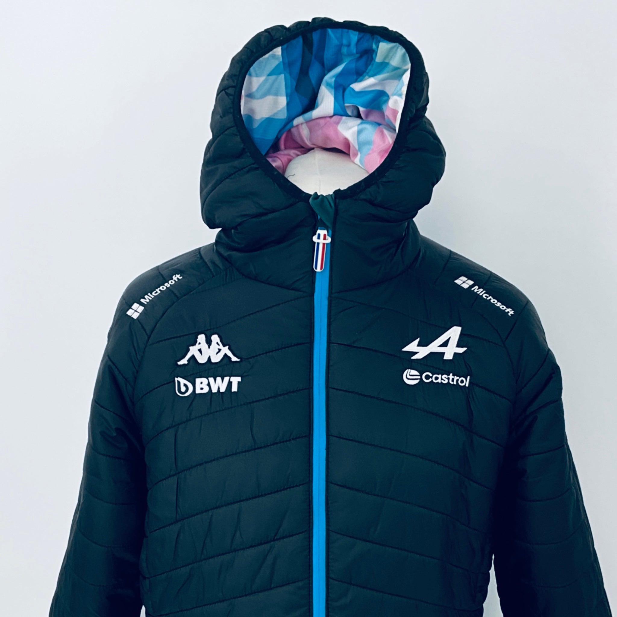 2024 BWT Alpine F1 Team Kappa Pit Crew Team Issue Race Day Hooded Quilted Jacket -Ex Mechanic - Pit-Lane Motorsport