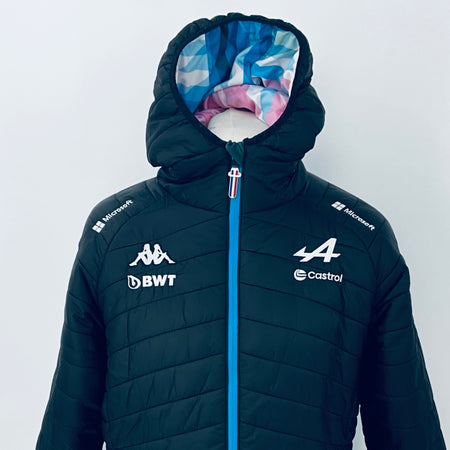 2024 BWT Alpine F1 Team Kappa Pit Crew Team Issue Race Day Hooded Quilted Jacket -Ex Mechanic - Pit-Lane Motorsport