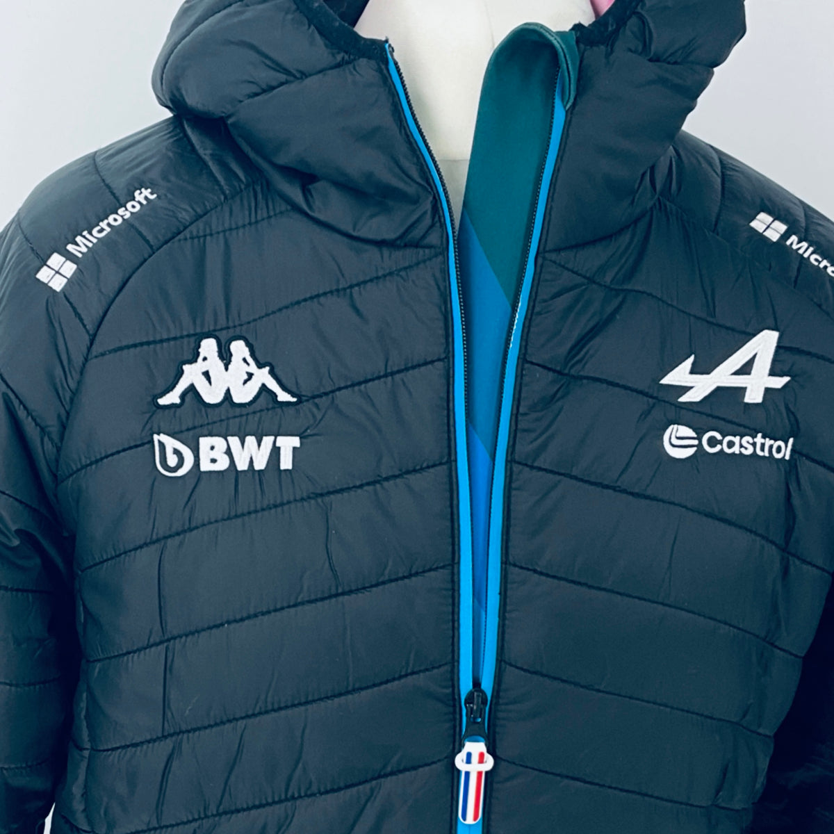 2024 BWT Alpine F1 Team Kappa Pit Crew Team Issue Race Day Hooded Quilted Jacket -Ex Mechanic - Pit-Lane Motorsport