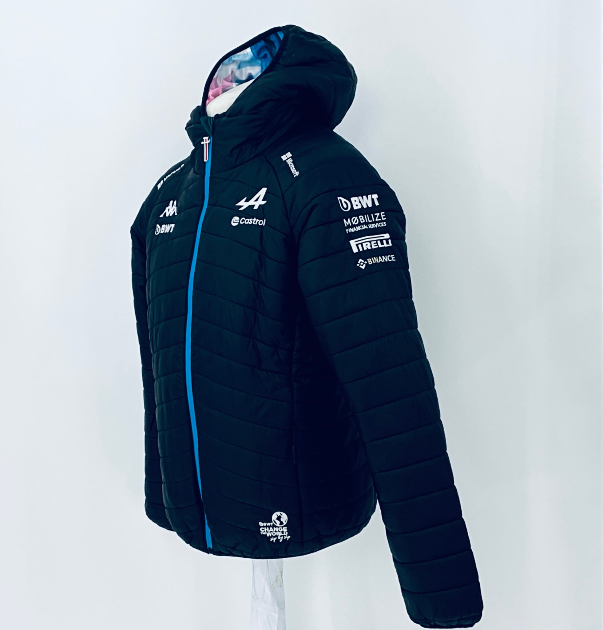 2024 BWT Alpine F1 Team Kappa Pit Crew Team Issue Race Day Hooded Quilted Jacket -Ex Mechanic - Pit-Lane Motorsport