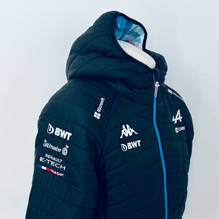 2024 BWT Alpine F1 Team Kappa Pit Crew Team Issue Race Day Hooded Quilted Jacket -Ex Mechanic - Pit-Lane Motorsport