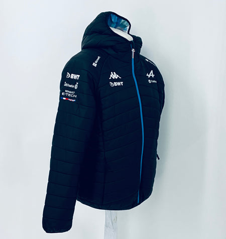 2024 BWT Alpine F1 Team Kappa Pit Crew Team Issue Race Day Hooded Quilted Jacket -Ex Mechanic - Pit-Lane Motorsport