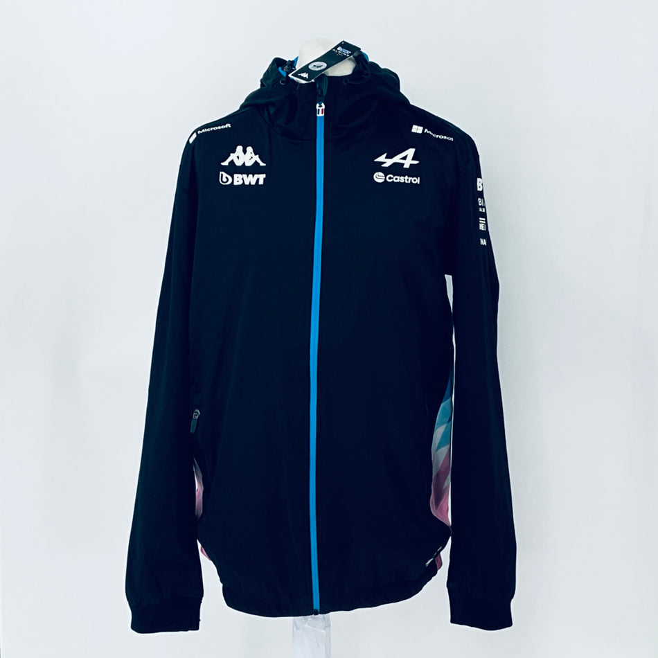 2024 BWT Alpine F1 Team Kappa Pit Crew Team Issue Race Day Hooded Rain Jacket -Brand New (Copy) - Pit-Lane Motorsport