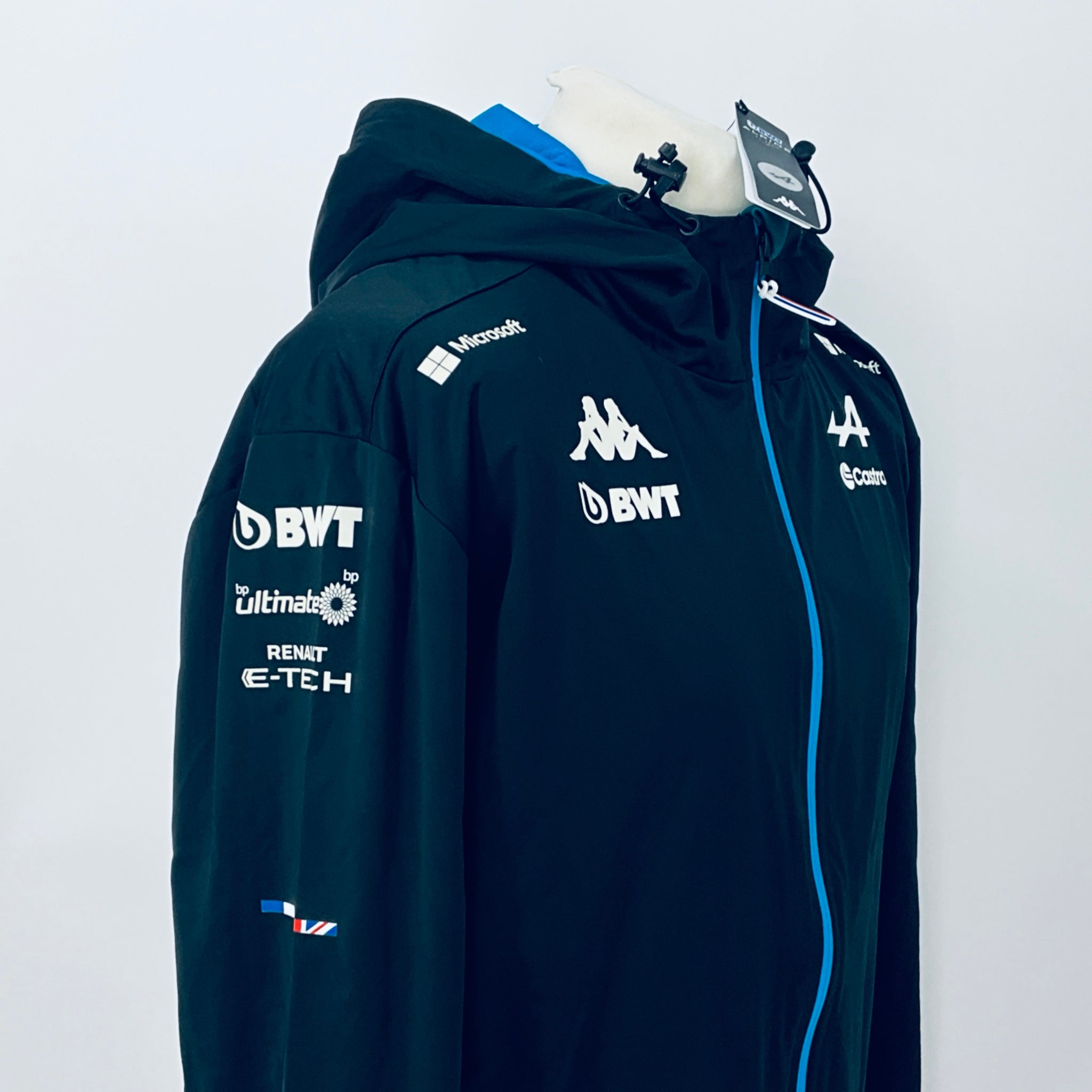 2024 BWT Alpine F1 Team Kappa Pit Crew Team Issue Race Day Hooded Rain Jacket -Brand New (Copy) - Pit-Lane Motorsport