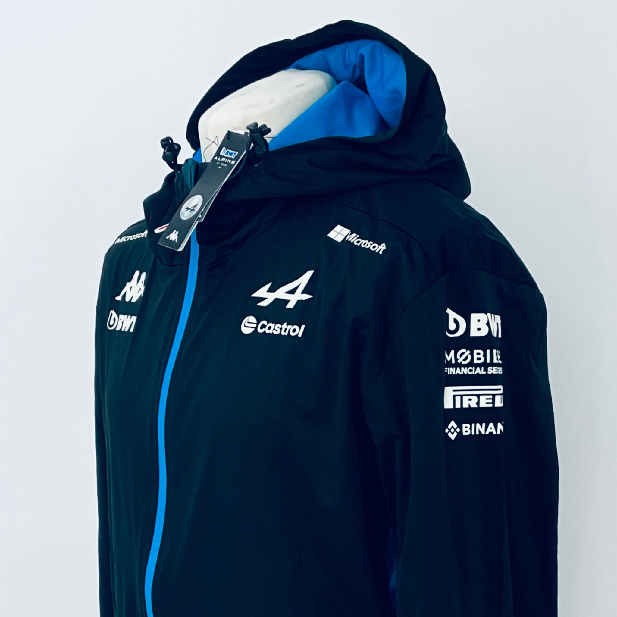 2024 BWT Alpine F1 Team Kappa Pit Crew Team Issue Race Day Hooded Rain Jacket -Brand New (Copy) - Pit-Lane Motorsport
